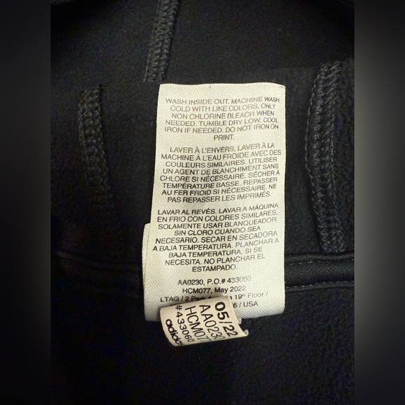 adidas Black Hoodie with Multicolor Logo - Picture 5 of 5